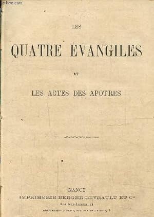 Seller image for Les quatre vangiles et les actes des apotres for sale by Le-Livre