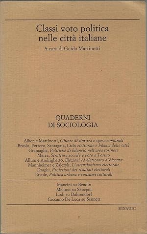 CLASSI VOTO POLITICA NELLE CITTA ITALIANE