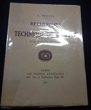 Recherches sur la technique de Balzac