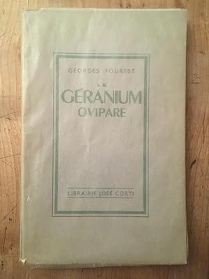 Seller image for Le Granium ovipare for sale by Librairie des Possibles