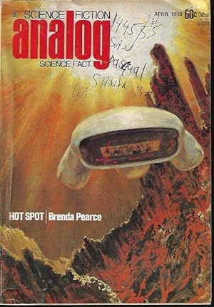 Seller image for ANALOG Science Fiction/ Science Fact: April, Apr. 1974 ("The Time-Traveler") for sale by Books from the Crypt