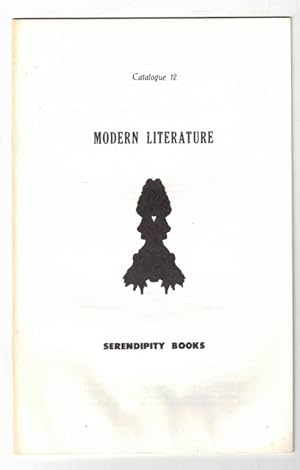Seller image for Serendipity Books Catalogue 12. Modern Literature for sale by Ken Sanders Rare Books, ABAA