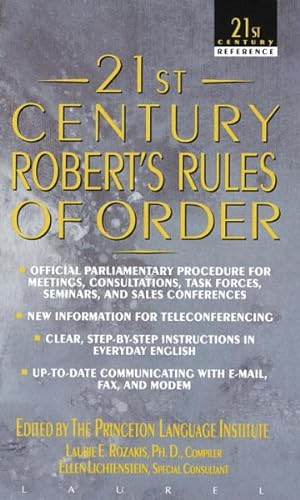 Bild des Verkufers fr 21st Century Robert's Rules of Order zum Verkauf von GreatBookPrices