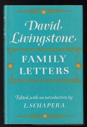 Seller image for David Livingstone Family Letters, Volume One: 1841-1848 for sale by Nighttown Books