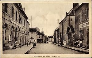 Bild des Verkufers fr Ansichtskarte / Postkarte Mirebeau sur Bze Cote d'Or, Grande Rue, Droguerie, Gendarmerie Nationale zum Verkauf von akpool GmbH