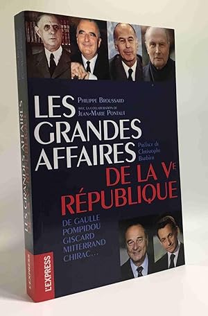 Image du vendeur pour Les grandes affaires de la Ve Rpublique mis en vente par crealivres