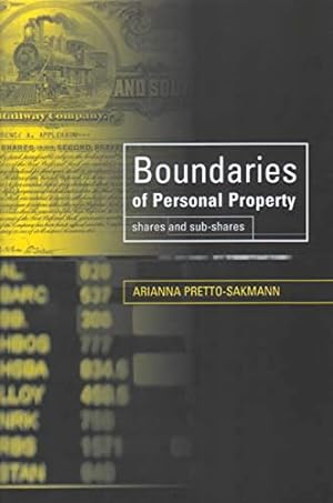 Seller image for Boundaries of Personal Property Law: Shares and Sub-Shares [Hardcover ] for sale by booksXpress