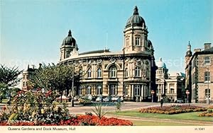 Bild des Verkufers fr Postkarte Carte Postale 73621999 Hull UK Queens Gardens and Dock Museum Hull UK zum Verkauf von Versandhandel Boeger