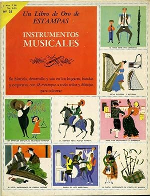 Imagen del vendedor de Libro Gioco - Un Libro De Oro De Estampas - INSTRUMENTOS MUSICALES, 1960 a la venta por L'Angolo del Collezionista di B. Pileri