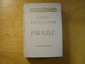 Bild des Verkufers fr Paralele. Studia porownawcze z pogranicza literatury i folkloru zum Verkauf von Polish Bookstore in Ottawa