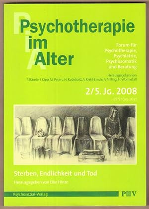 Bild des Verkufers fr Psychotherapie im Alter 2 (2008): Sterben, Endlichkeit und Tod. zum Verkauf von Antiquariat Neue Kritik