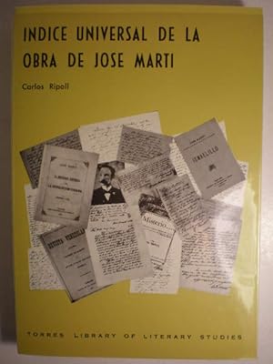 Immagine del venditore per Indice Universal de la obra de Jos Mart venduto da Librera Antonio Azorn