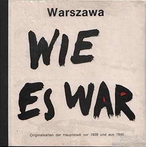 Bild des Verkufers fr Warschau wie es war. Originalkarten der Hauptstadt vor 1939 und aus 1945 zum Verkauf von Leipziger Antiquariat