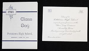 Pottstown High School Class Day 1901 [invitation and program]