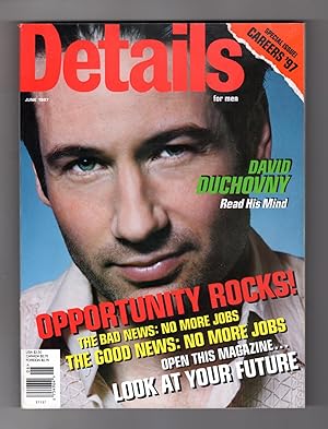 Details Magazine - June,1997. David Duchovny Cover; Anne Heche; Damon Albarn; Cesaria Avore; Warr...