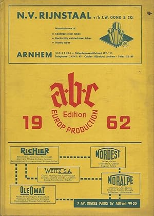 ABC Edition Europ Production 1962. Austria-Belgium-France-Germany-Holland-Luxembourg-Switzerland.