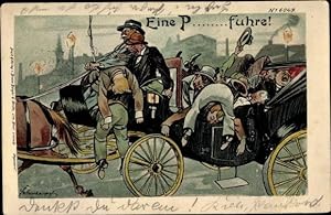 Vintage/Antik Swaine & Adeney Pferdekutsche Fahrer fahren lange Peitsche 