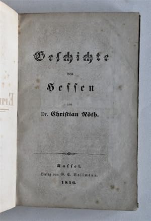 Bild des Verkufers fr Geschichte von Hessen zum Verkauf von Antiquariat-Sandbuckel