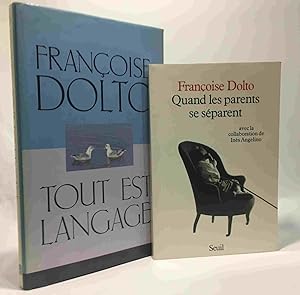 Seller image for Tout est langage + Quand les parents se sparent avec la collaboration de Ins Angelino --- 2 livres for sale by crealivres