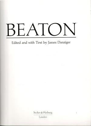 Seller image for Beaton for sale by Michael Moons Bookshop, PBFA