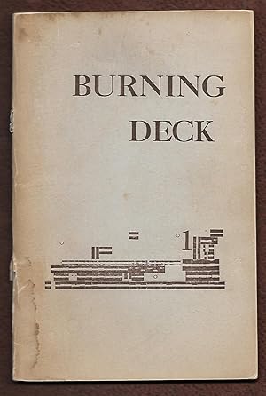 Imagen del vendedor de Burning Deck [First Issue] a la venta por The Bookshop at Beech Cottage