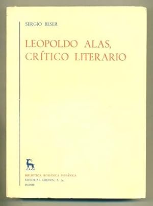 Seller image for LEOPOLDO ALAS, CRITICO LITERARIO for sale by Ducable Libros