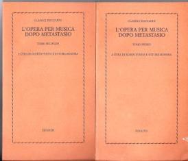 Imagen del vendedor de L'opera per musica dopo Metastasio a la venta por Booklovers - Novara