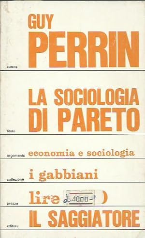 Imagen del vendedor de Sociologia di Pareto (La) a la venta por Booklovers - Novara