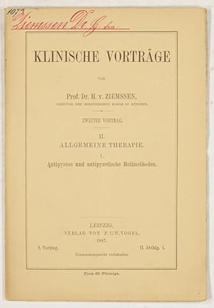 Imagen del vendedor de Antipyrese und antipyretische Heilmethoden. a la venta por Antiq. F.-D. Shn - Medicusbooks.Com