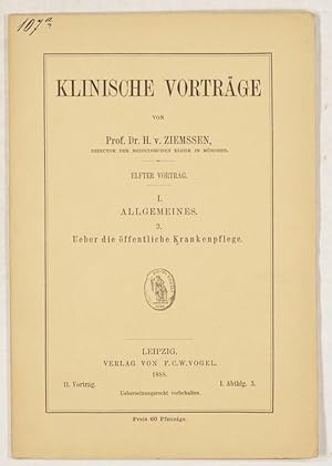 Imagen del vendedor de Ueber die ffentliche Krankenpflege, a la venta por Antiq. F.-D. Shn - Medicusbooks.Com
