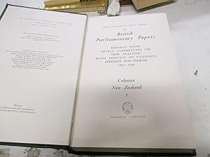 British parliamentary papers: Colonies: New Zealand