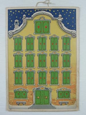 Imagen del vendedor de Adventskalender " Christkindleins Haus ". (Kleine Ausfhrung). a la venta por Wolfgang Kohlweyer