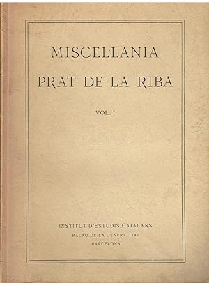 Miscel lània Prat de la Riba, volumen I.