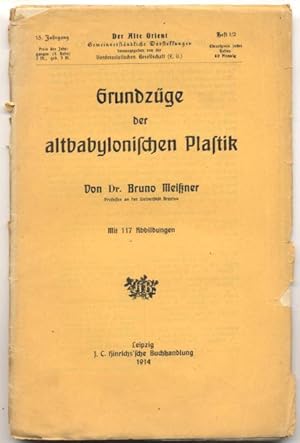 Bild des Verkufers fr Grungzge der altbabylonischen Plastik. zum Verkauf von Johann Nadelmann Antiquariat