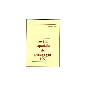 Imagen del vendedor de REVISTA ESPAOLA DE PEDAGOGA 197 a la venta por Librera Salamb