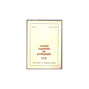 Seller image for REVISTA ESPAOLA DE PEDAGOGA 172 for sale by Librera Salamb