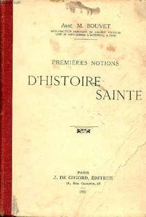 Seller image for Premires notions d'histoire sainte - 7e dition. for sale by Le-Livre