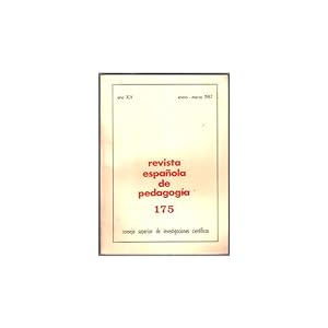 Seller image for REVISTA ESPAOLA DE PEDAGOGA 175 for sale by Librera Salamb