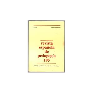 Imagen del vendedor de REVISTA ESPAOLA DE PEDAGOGA 195 a la venta por Librera Salamb