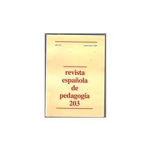 Imagen del vendedor de REVISTA ESPAOLA DE PEDAGOGA 203 a la venta por Librera Salamb