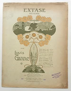 Extase. Rèverie par Louis Ganne. Transcription pour Piano par Ernest Alder