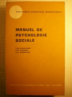 Seller image for Manuel de Psychologie Sociale. L'interaction des individus for sale by Librera Antonio Azorn