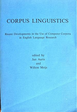 Immagine del venditore per Corpus Linguistics. Recent Developments in the Use of Computer Corpora in English Language Research venduto da Ken Jackson