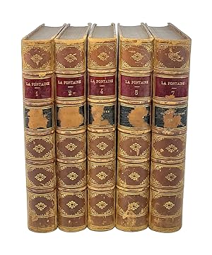 Oeuvres Completes de La Fontaine (Partial set - Vols 1, 2, 4, 5, & 7)