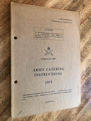 Army Catering Instructions