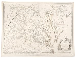 Carte de la Virginie et du Maryland