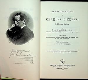 Seller image for The Life and Writings of Charles Dickens: A Memorial Volume . Containing Personal Recollections, Amusing Anecdotes, Letters and Uncollected Papers By 'Boz,' never before published for sale by Kuenzig Books ( ABAA / ILAB )
