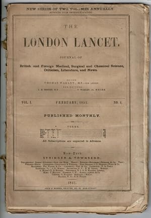 The London lancet. Journal of British and foreign medical, surgical, and chemical science, critic...