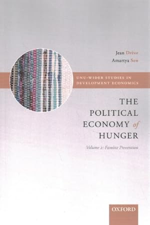 Bild des Verkufers fr Political Economy of Hunger : Famine Prevention zum Verkauf von GreatBookPricesUK