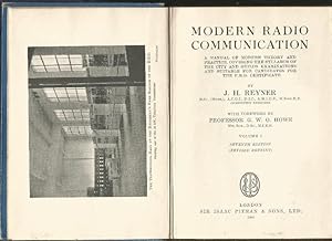 Modern Radio Communication. A manual of modern theory and practice, covering the syllabus of the ...